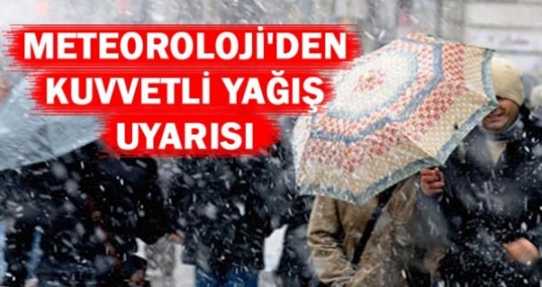 Bitlis ve ilçeleri için kuvvetli yağış uyarısı